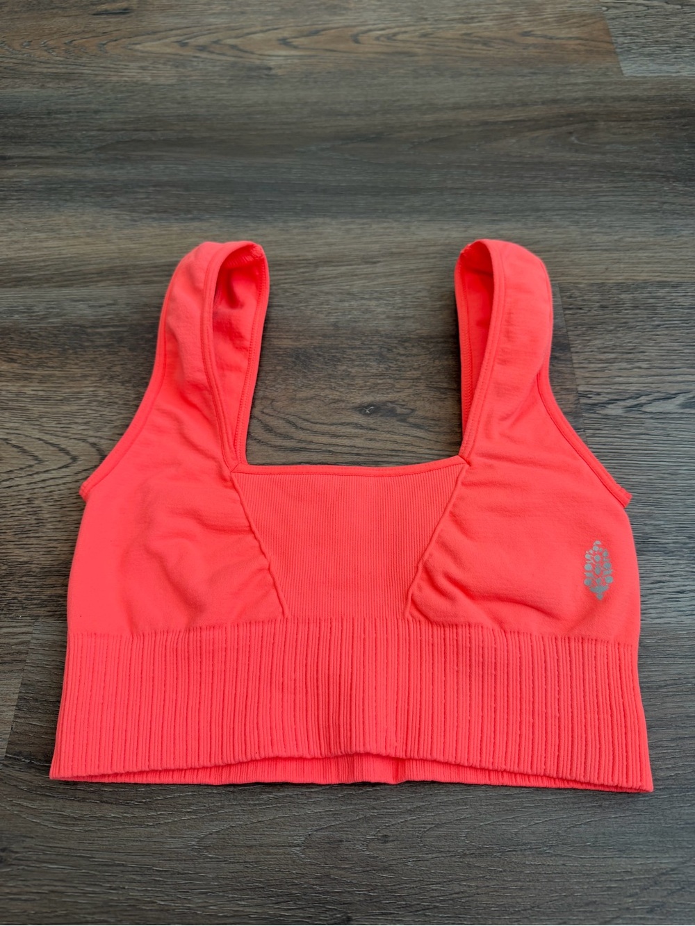 NWOT Free People Movement Good Karma Sports Bra Coral Size XS/S Ribbed